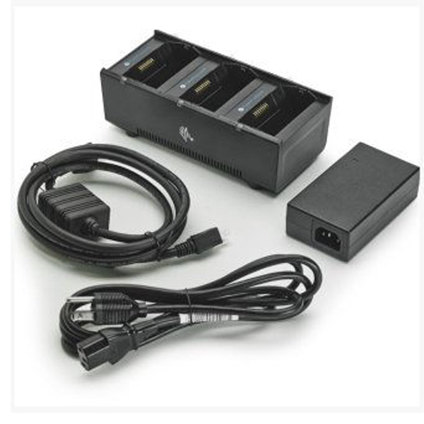 Zebra battery charging station, 3 slots