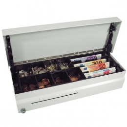 APG&quot;CashPlus&quot; Flip Lid 460, en kit, blanc