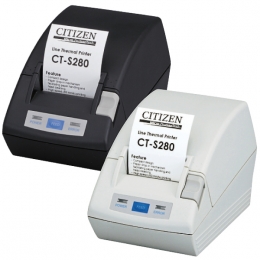 Citizen CT-S281L, USB, 8 pts/mm (203 dpi), massicot, blanc