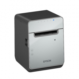 Epson TM-L100, 8 pts/mm (203 dpi), massicot, linerless, USB, Lightning, BT, Ethernet, noir