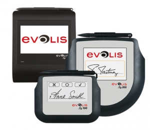 Evolis Sig100, 10.5 cm (4''), écran